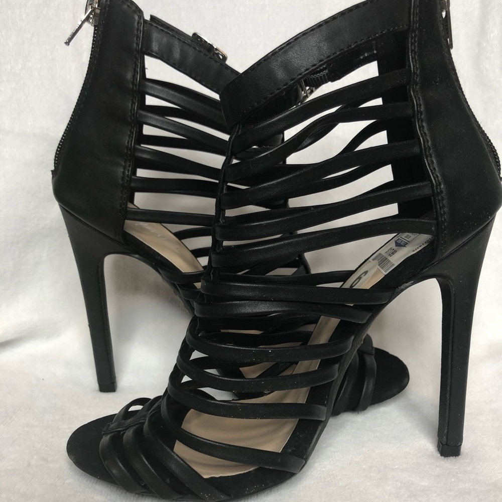 Strappy Black Stilettos